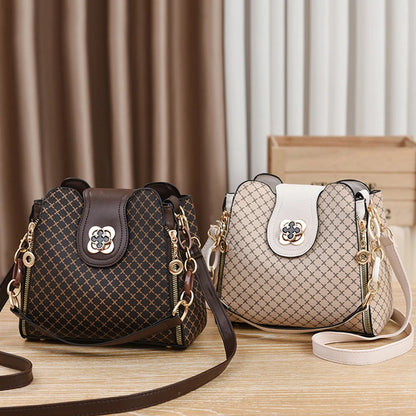 Geometric Bucket Crossbody Bag