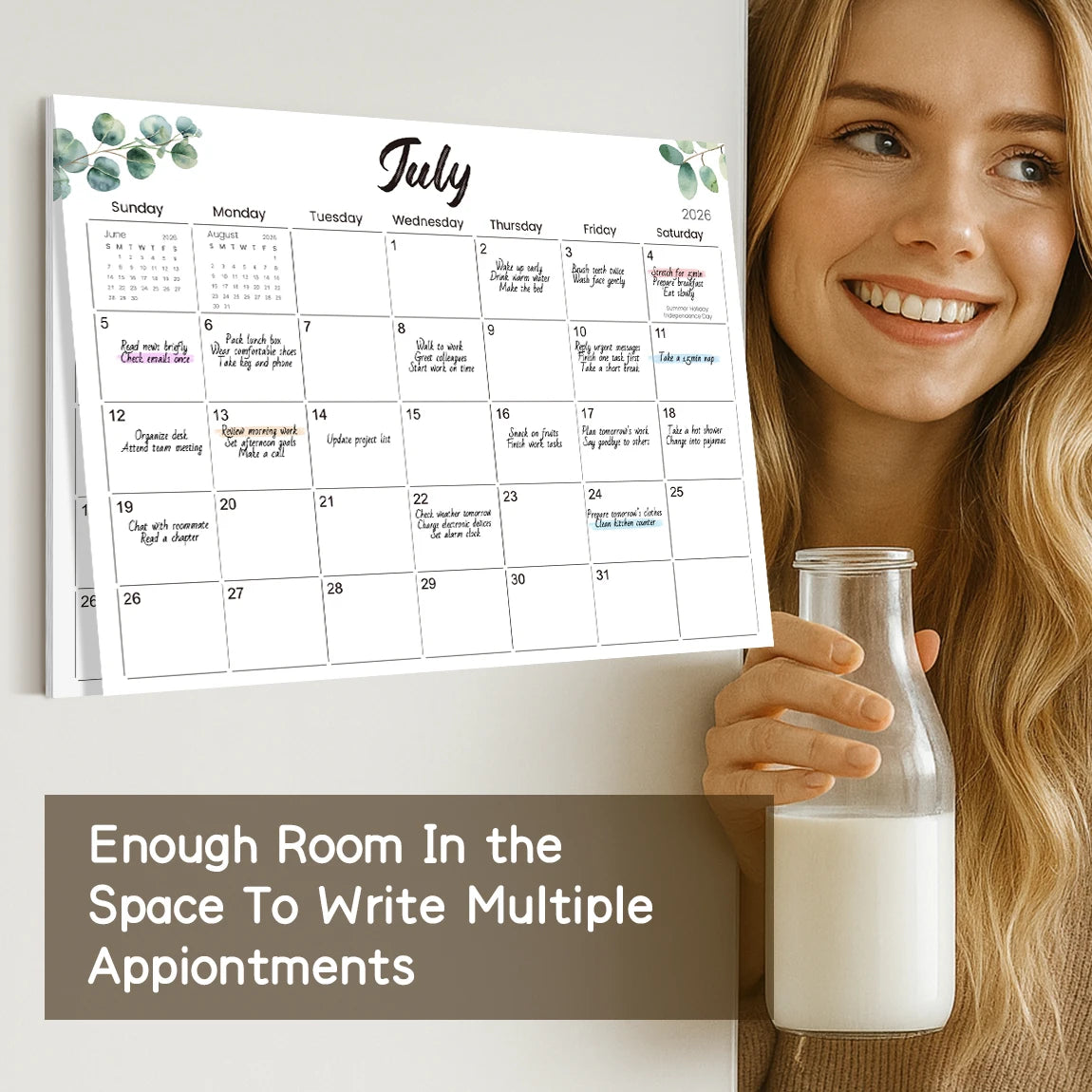 Magnetic Fridge Calendar 2026–2027 Monthly Planner