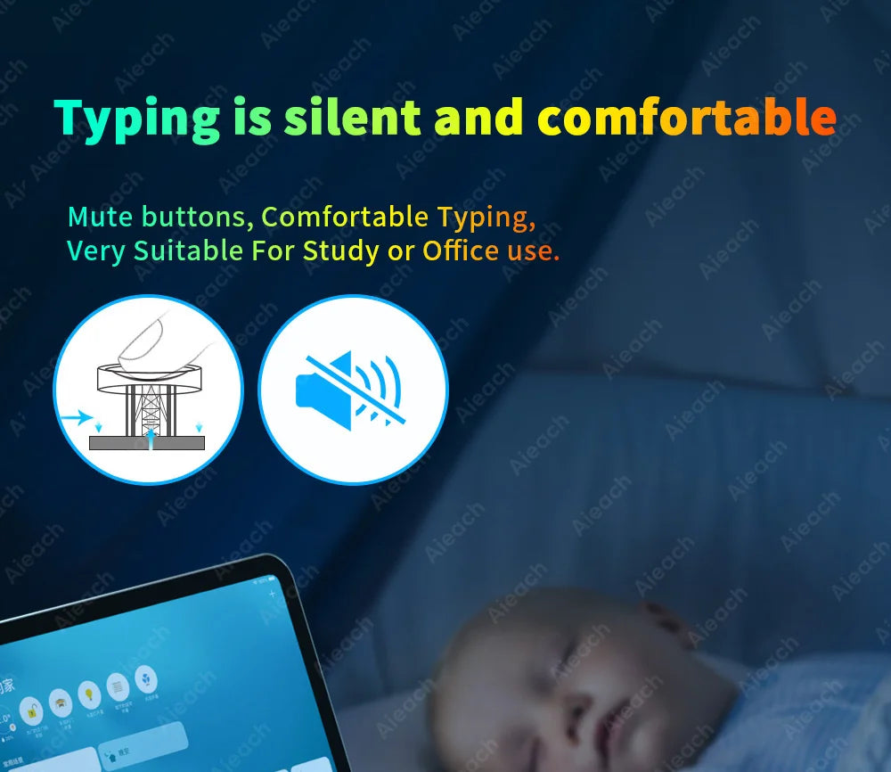 Wireless Bluetooth Keyboard with Touchpad