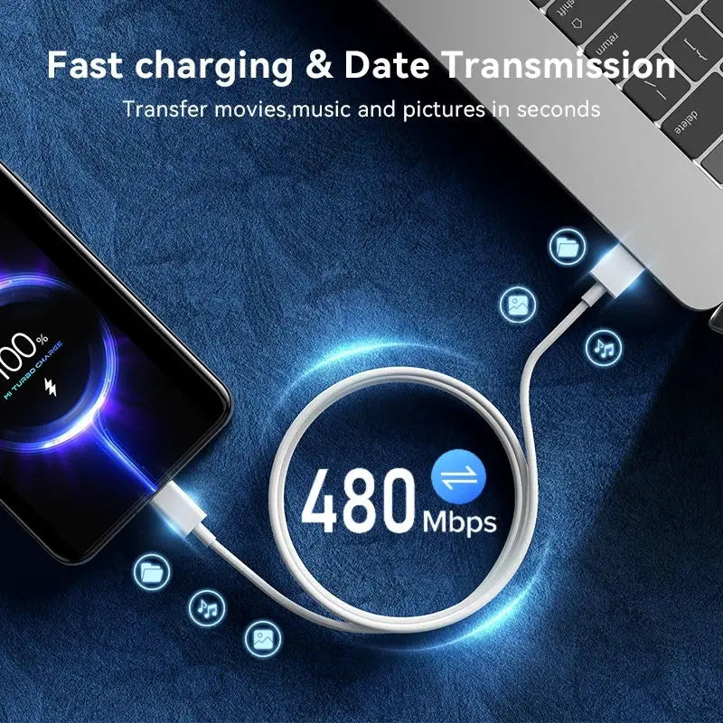 Xiaomi 6A USB Type-C Turbo Fast Charging Cable