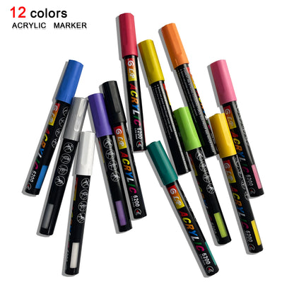 Acrylic Paint Marker Set – Waterproof Multi-Surface Art Pens