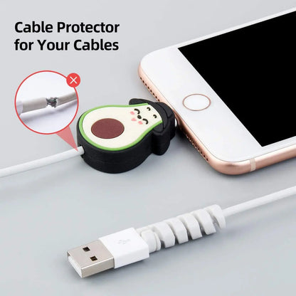 Cute Cartoon Phone USB Cable Protector For Apple