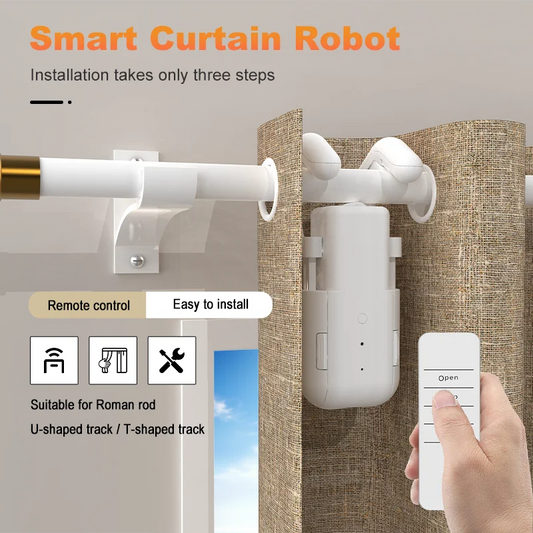 Smart Curtain Motor with Remote Control