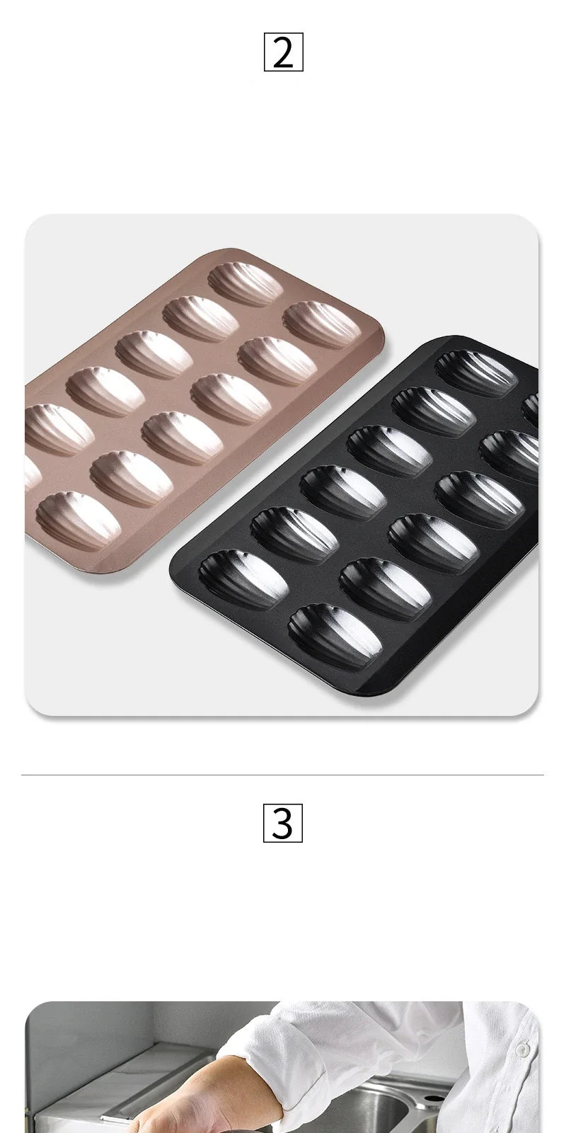 Stainless Steel Madeleine Baking Tray