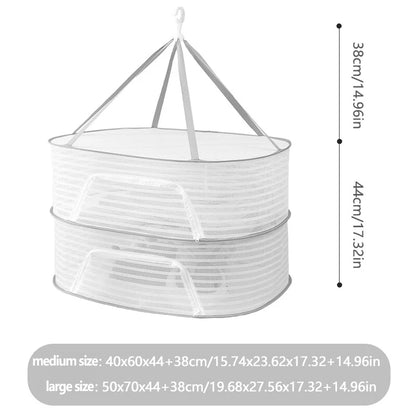 Portable Mesh Hanging Drying Rack