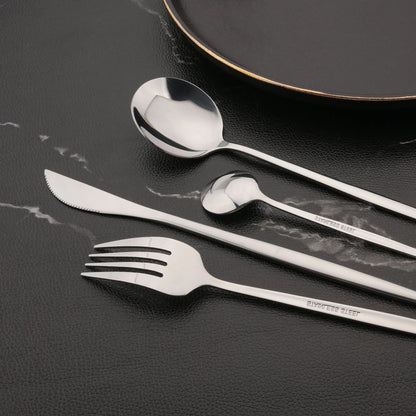 PINKTEN 6-Piece Gold Stainless Steel Dinner Fork Set