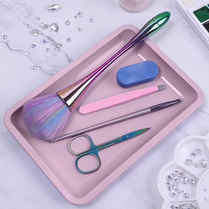Stainless Steel Cosmetic & Nail Tool Storage Tray