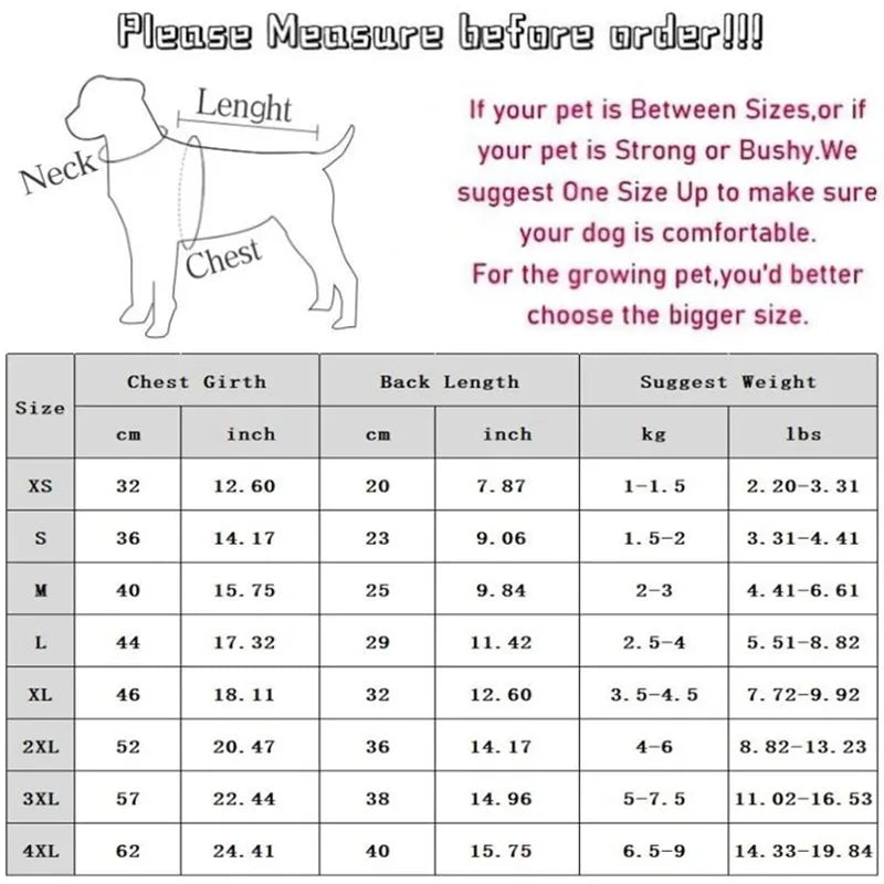 Waterproof Four-Legged Dog Jumpsuit Jacket
