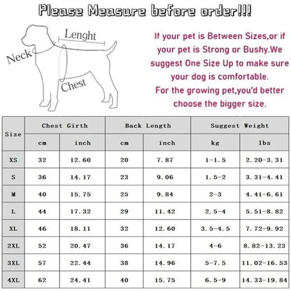 Waterproof Four-Legged Dog Jumpsuit Jacket