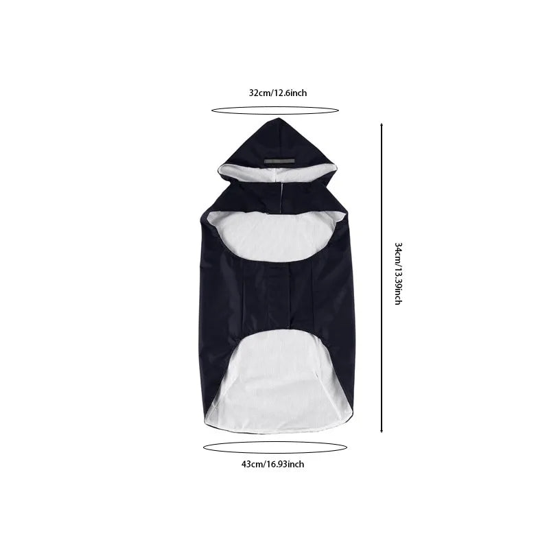 Waterproof Hooded Dog Raincoat
