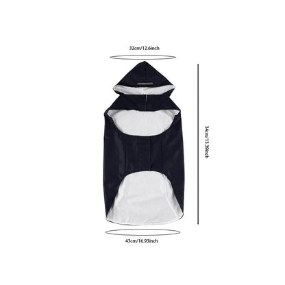 Waterproof Hooded Dog Raincoat
