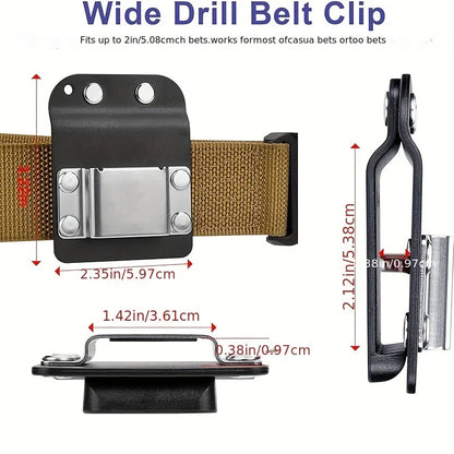 Clip-On Tool Belt Drill Holder