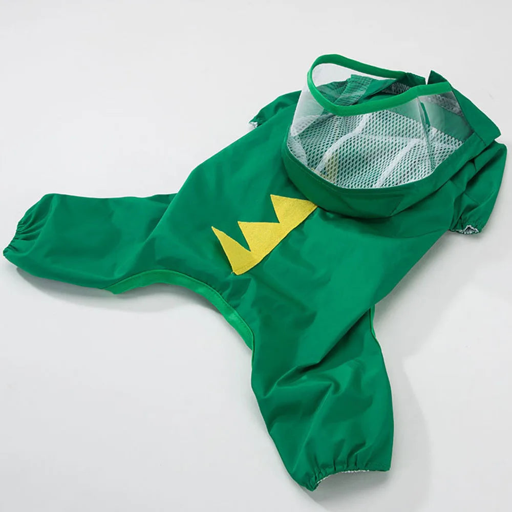 Full Coverage Hooded Rain Suit for Dogs