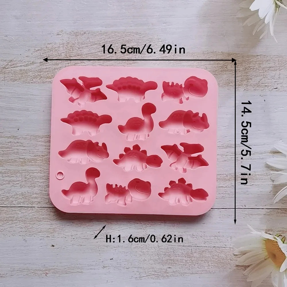 3D Dinosaur Silicone Baking Mold Tray