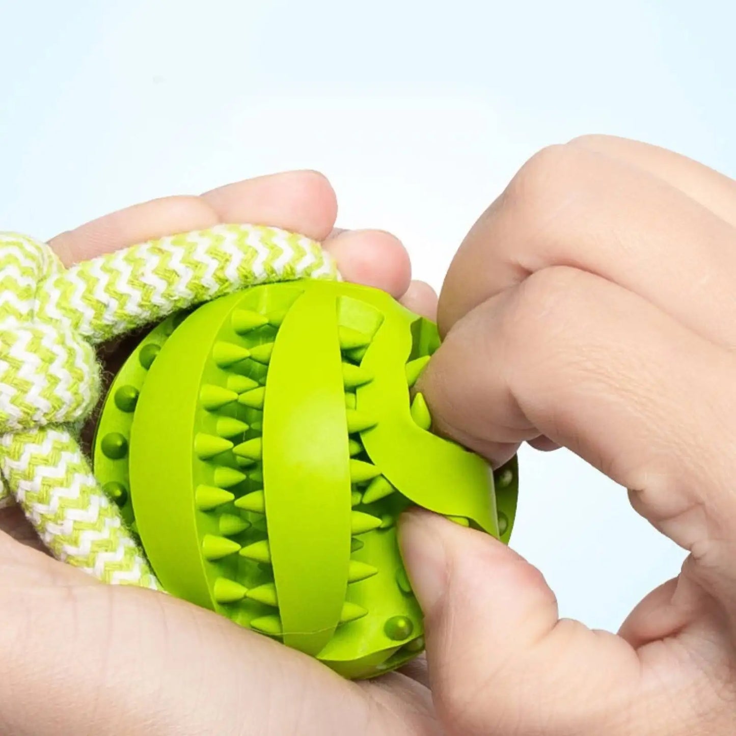 Rope Treat Ball Dog Toy