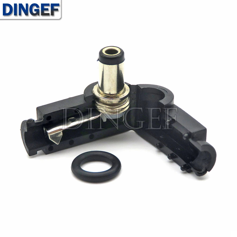Right Angle DC Barrel Power Plug Solder Connectors for Cable Wiring