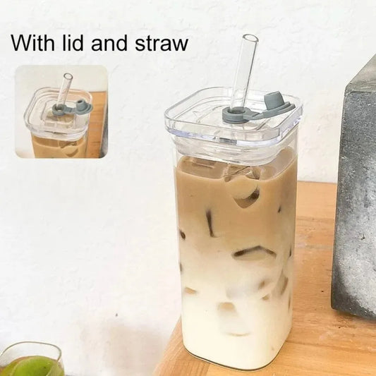 Square Glass Coffee Tumbler Set