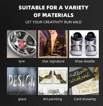 Metallic Brush Art Marker Set