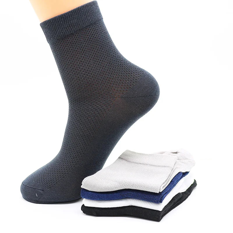 Men’s Bamboo Fiber Mesh Socks 10 Pairs