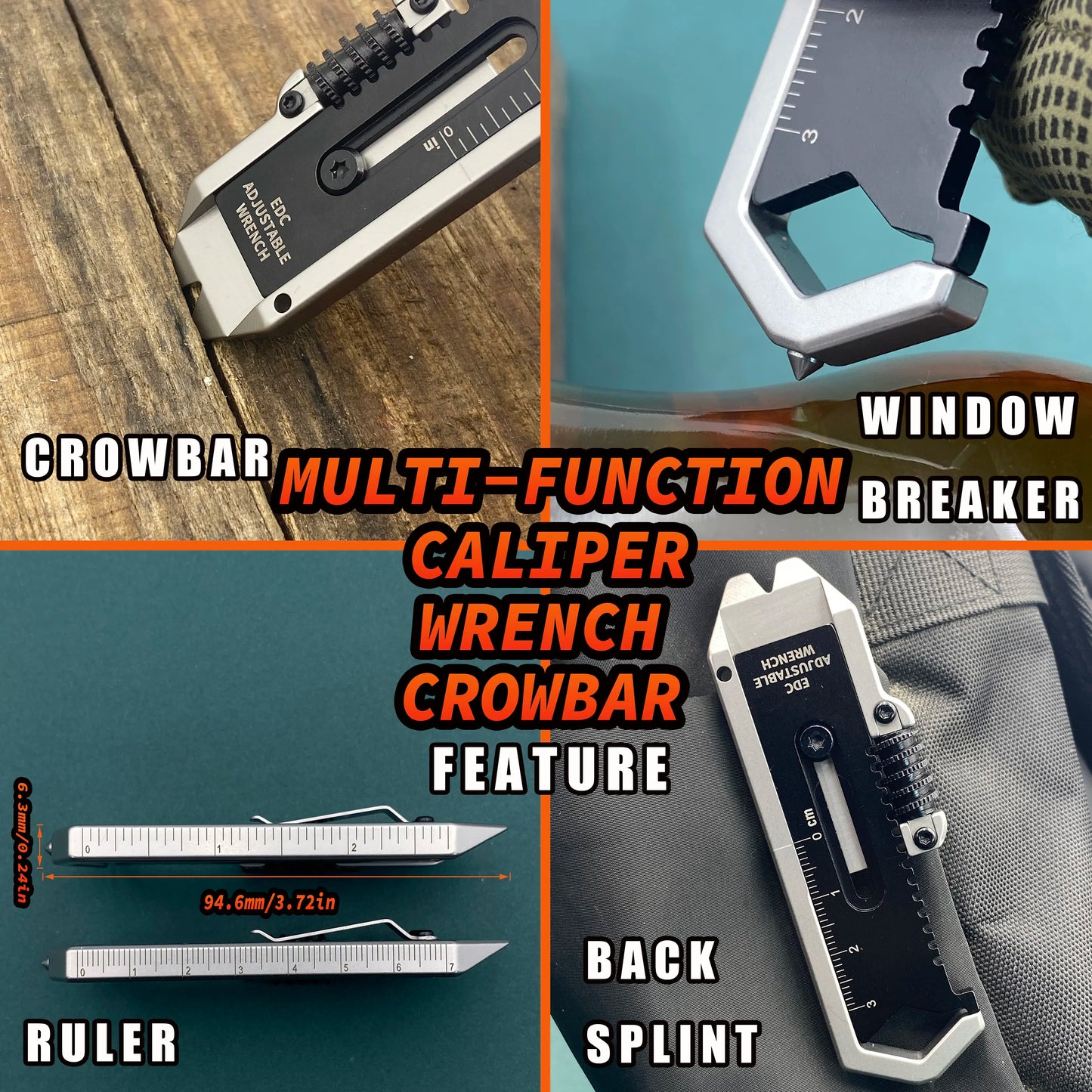 9-in-1 Stainless Steel EDC Multi-Tool