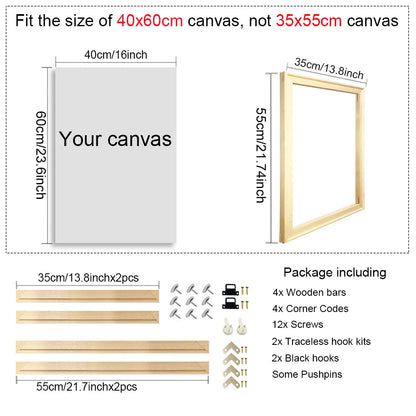 Wooden Canvas Frame for Paintings & Photos