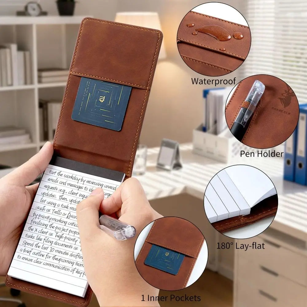 A7 Leather Pocket Notebook Set