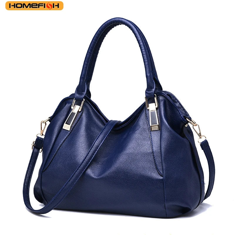Large Capacity PU Leather Shoulder Tote Bag