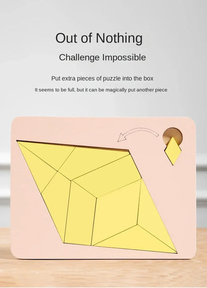 Wooden Geometric Puzzle Board