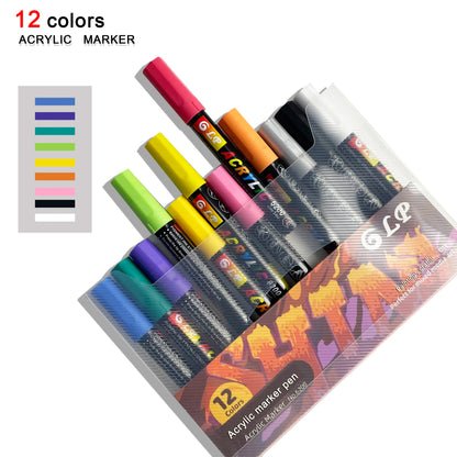 Acrylic Paint Marker Set – Waterproof Multi-Surface Art Pens