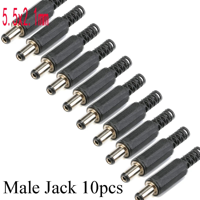 DC Power Plug & Socket Connector Set