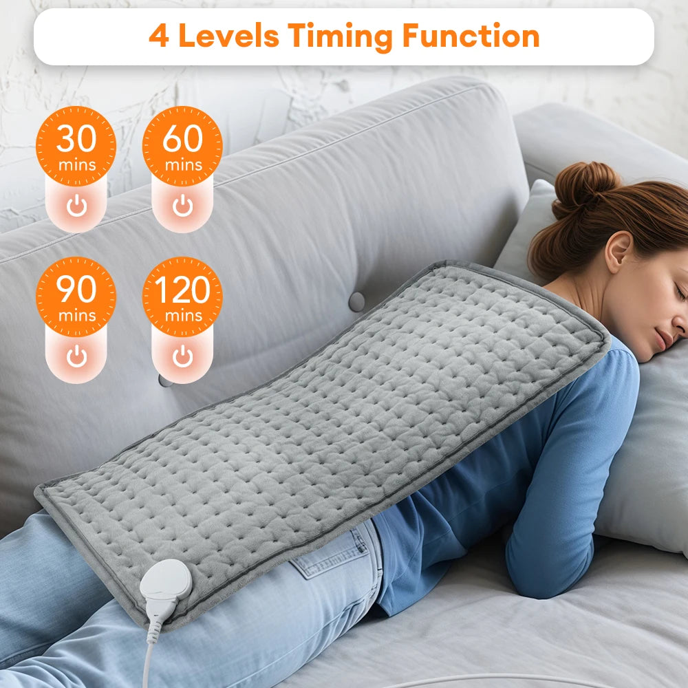 Adjustable Heated Therapy Pad with 9 Heat Levels & Timer