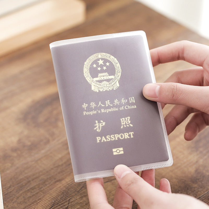 Transparent PVC Passport & Travel Document Holder