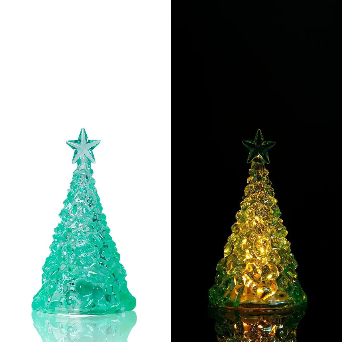LED Crystal-Style Christmas Tree Ornament