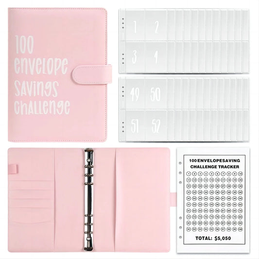 100 Envelope Savings Challenge Binder