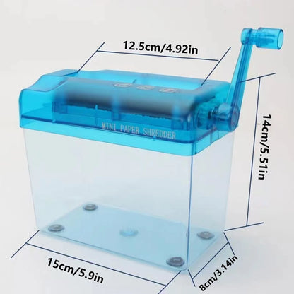 Portable Manual Paper Shredder