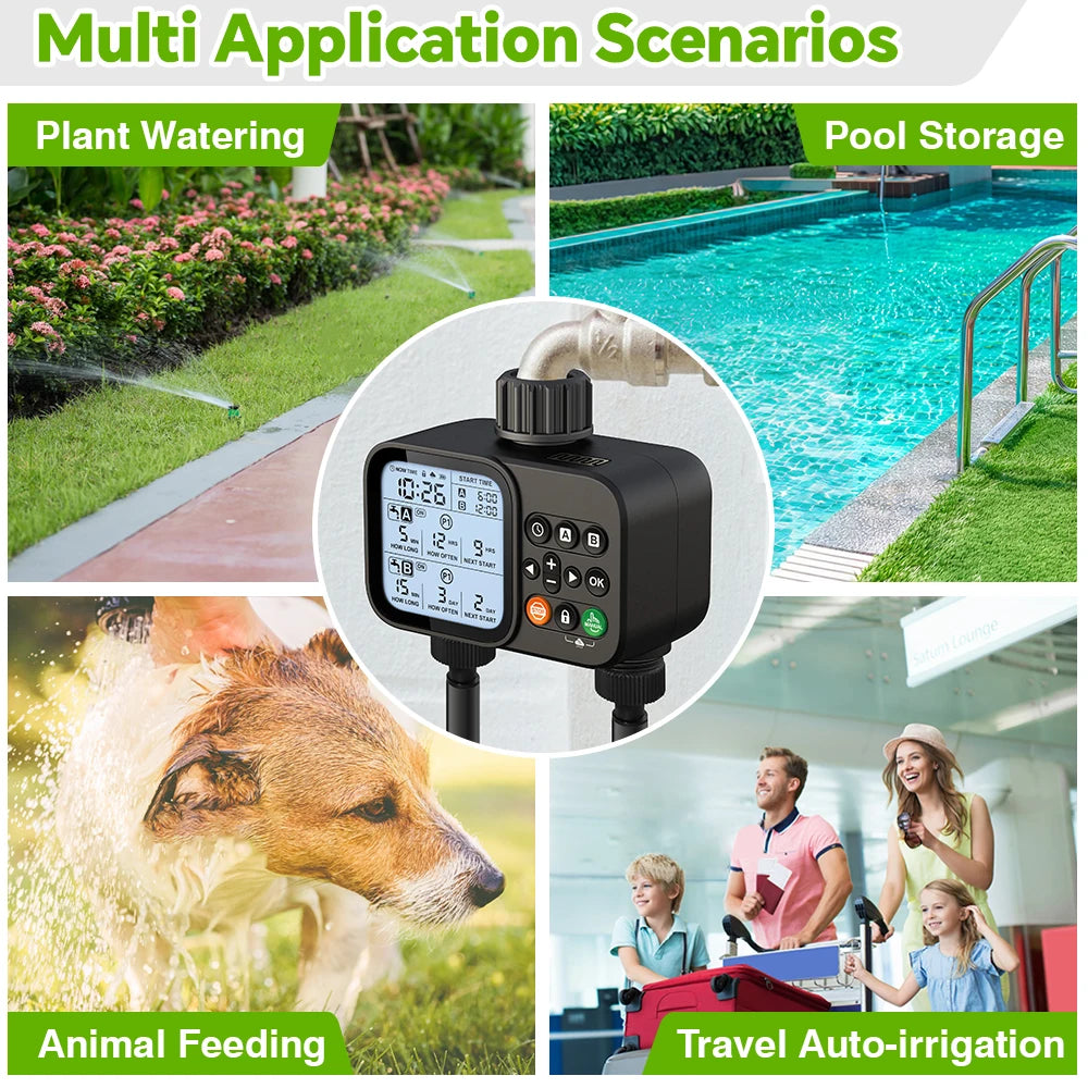 Smart 2-Zone Irrigation Water Timer