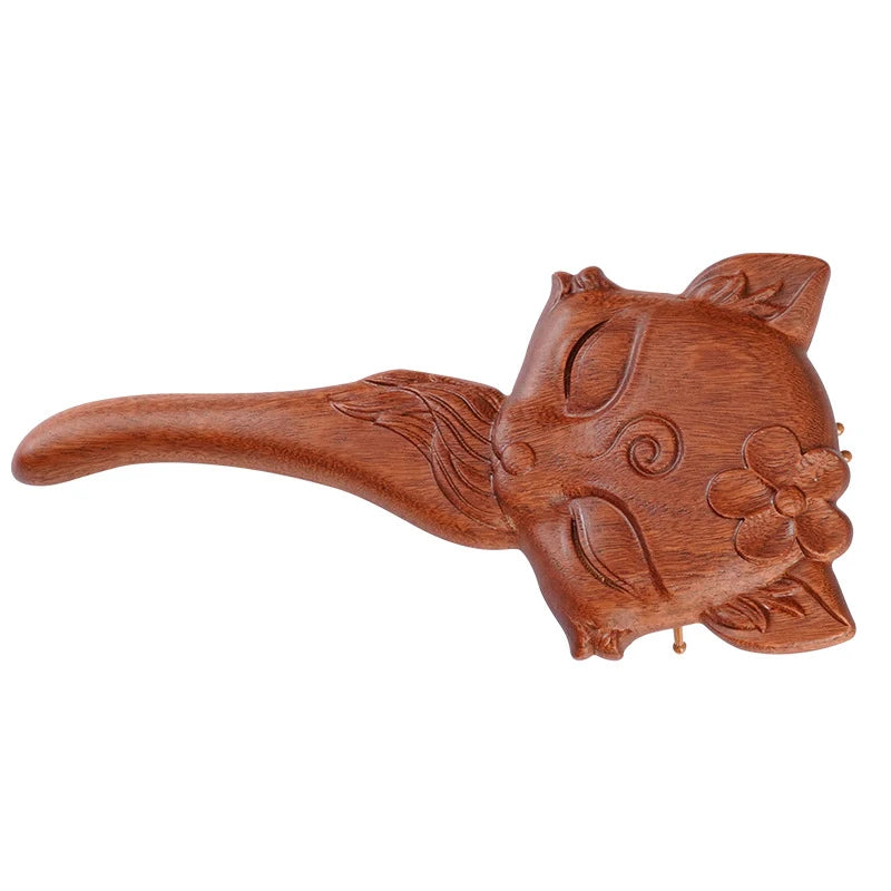 Animal Shape Sandalwood Massage Hair Comb