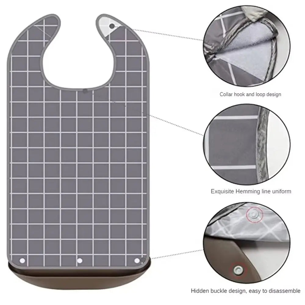 Waterproof Washable Adult Mealtime Bib