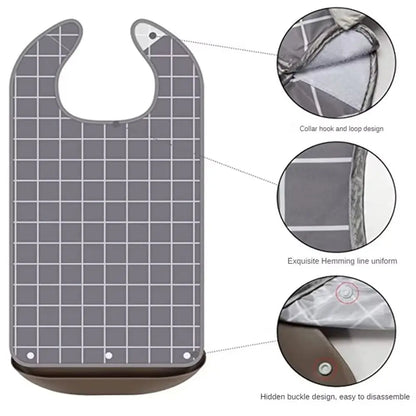 Waterproof Washable Adult Mealtime Bib