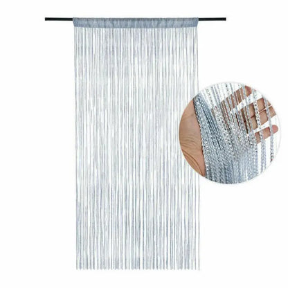 Polyester Tassel Beaded Door Curtain for Windows & Doorways
