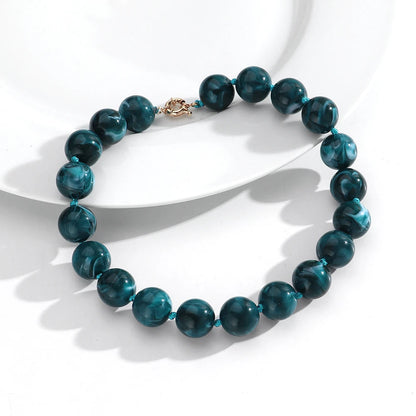 Fishsheep Multicolor Beaded Choker Necklace
