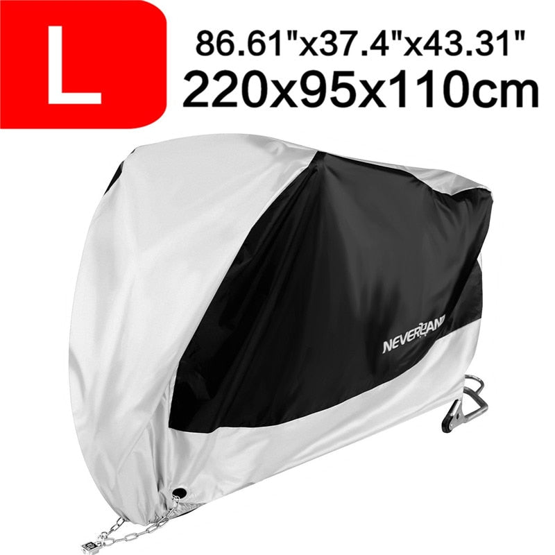 Black Blue Design Waterproof Motorcycle Covers