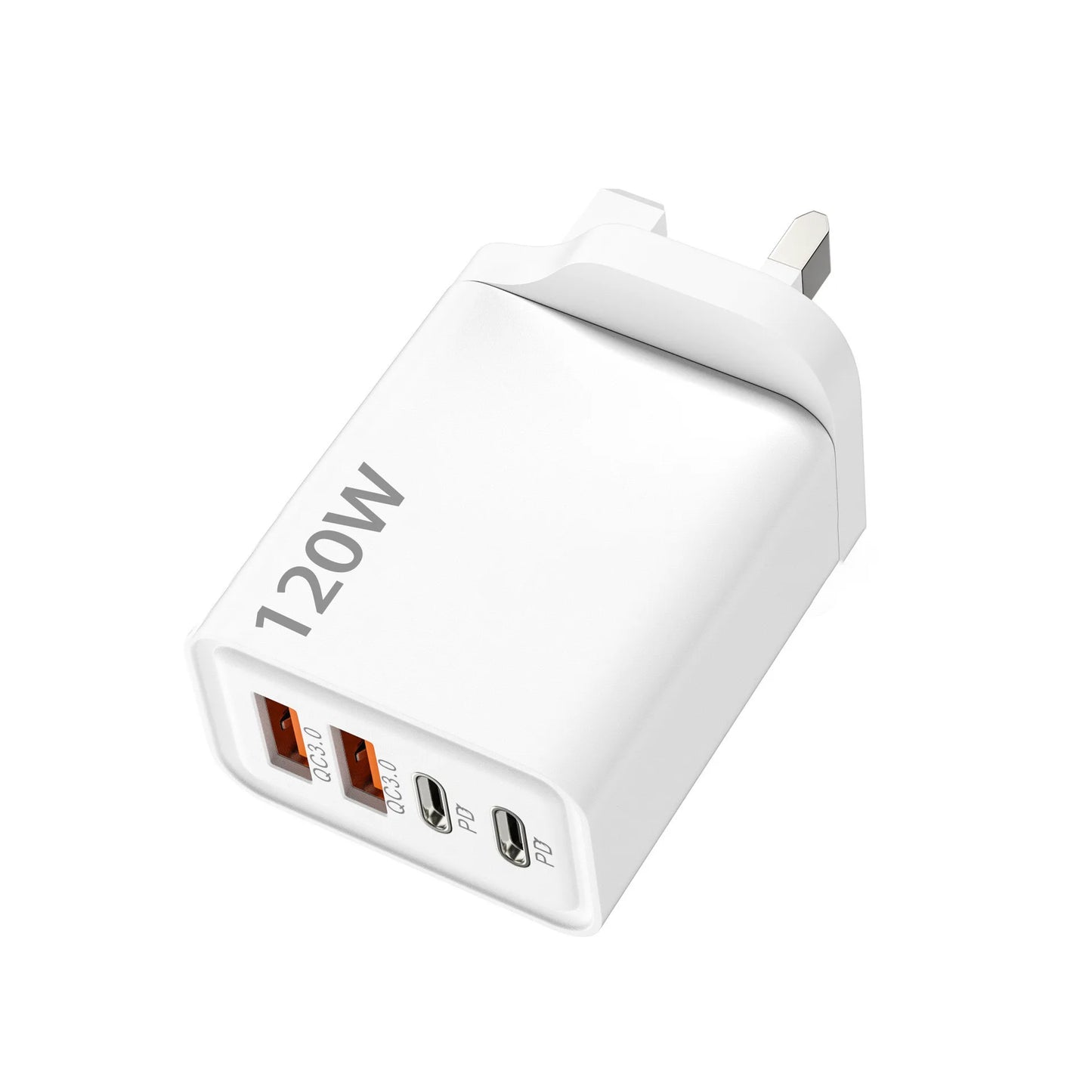 120W 4-Port USB-C & USB Fast Wall Charger
