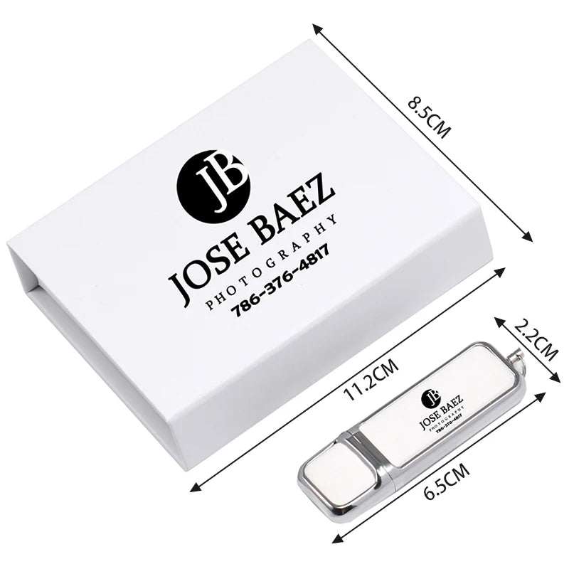 JASTER USB 3.0 Leather Memory Stick with Free Custom Logo & Presentation Box