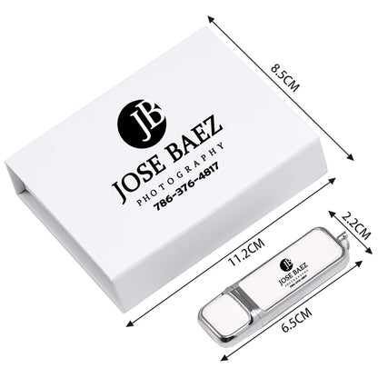 JASTER USB 3.0 Leather Memory Stick with Free Custom Logo & Presentation Box