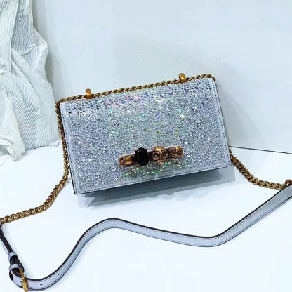 Glitter Evening Crossbody Bag