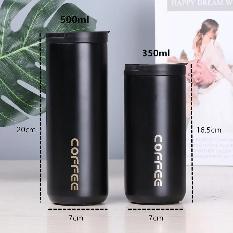 Insulated Leak-Proof Thermos Cup – 350ml & 500ml