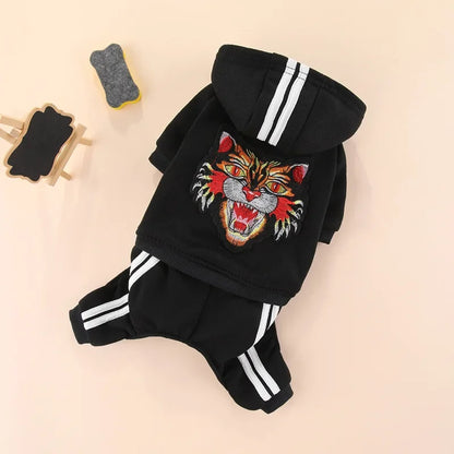 Cotton Dog Pajamas Romper Jumpsuit