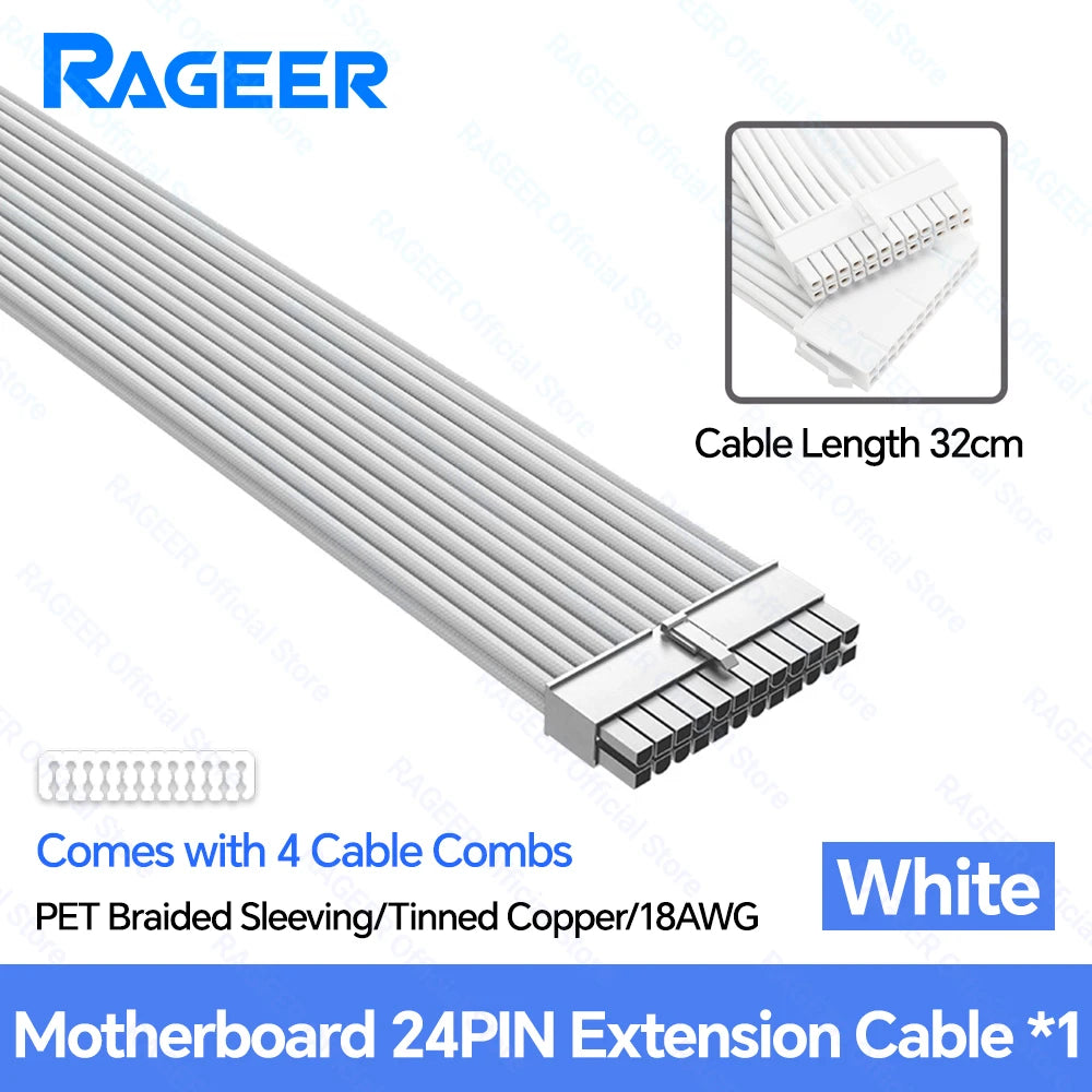 18AWG ATX PCIe & CPU PSU Extension Cable Set