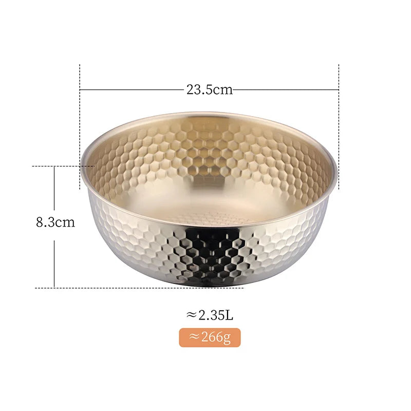 Stainless Steel Fruit Salad Bowl